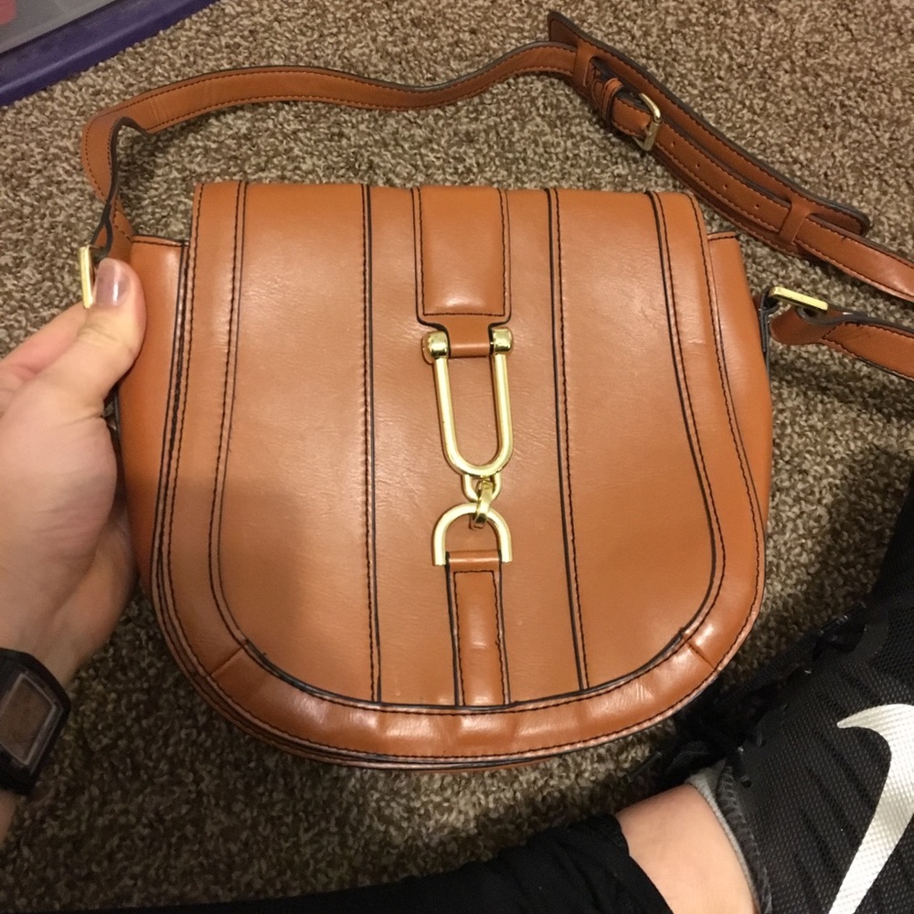 London fog leather satchel